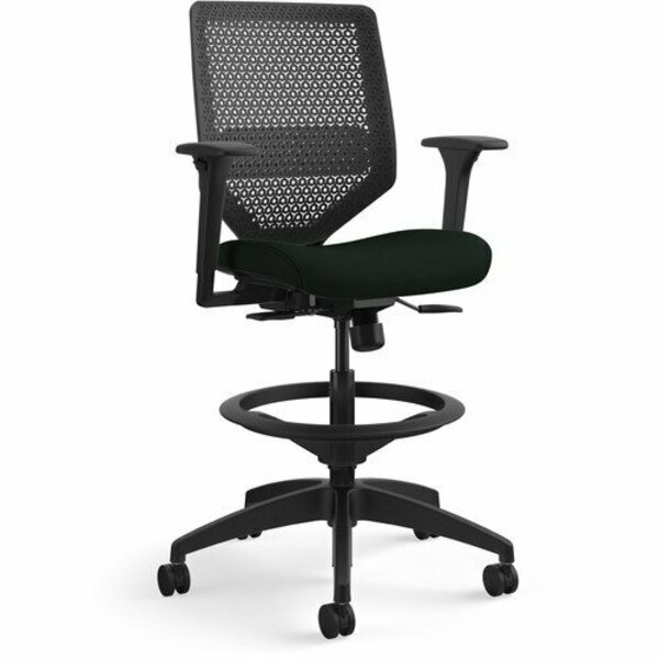 The Hon Co Task Stool, ReActiv, Vinyl Seat, 29-1/2inx29-1/2inx52-3/4in, BKSeat HONSVSR1ACLU10T